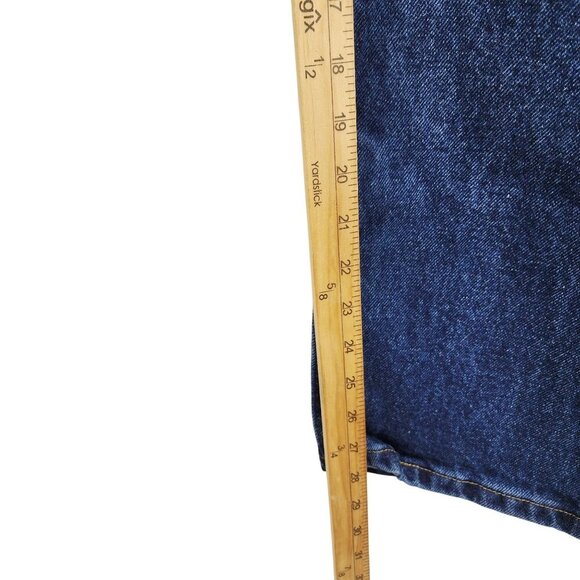 Wrangler Authentics Mens Size 38x30 Blue Denim Jeans Straight-Leg Classic Fit - Picture 6 of 7